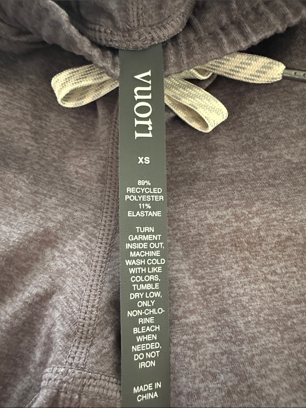 Vuori Heather Gray Joggers with Drawstring - Picture 3 of 4